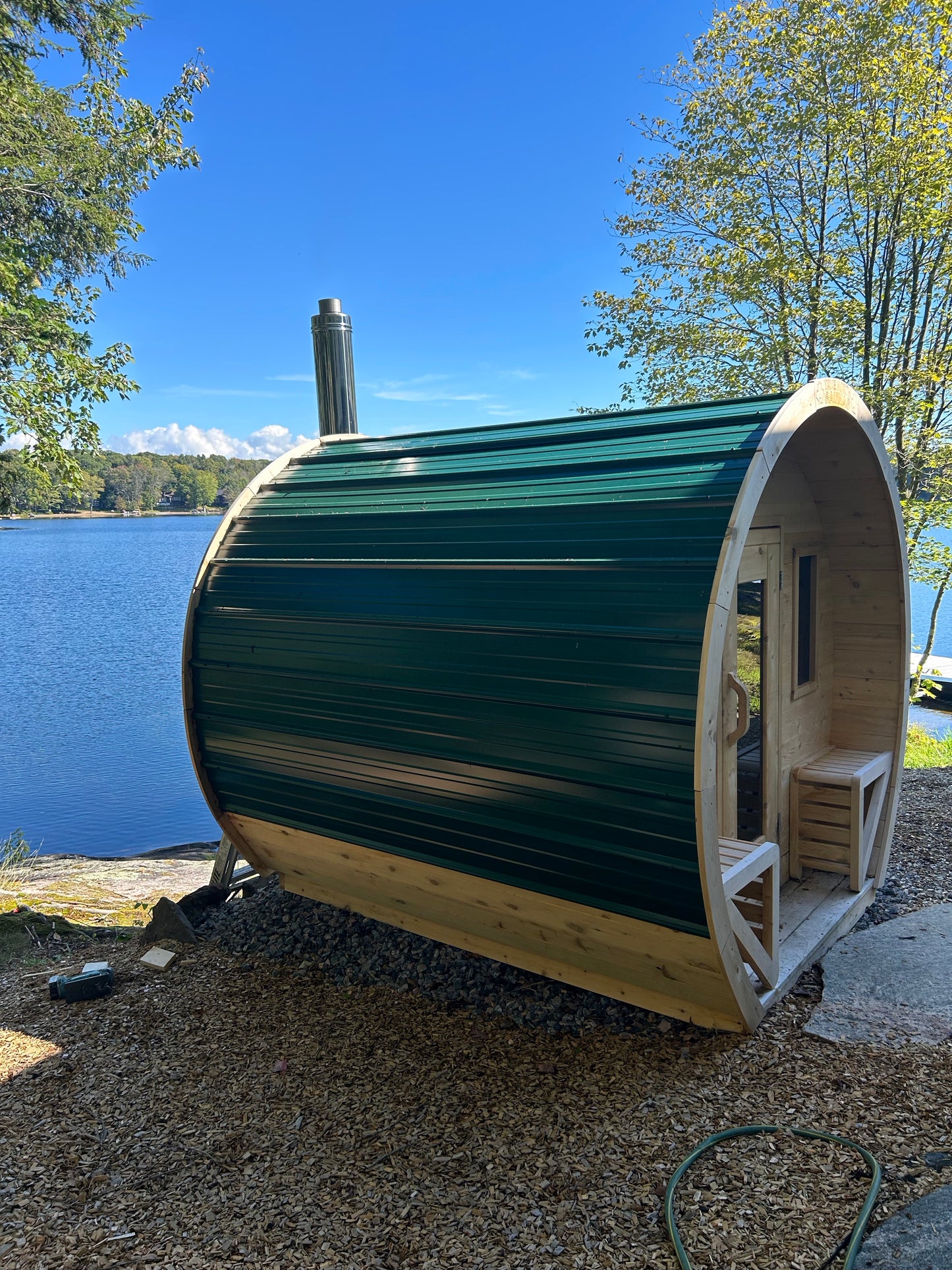 True North Schooner Outdoor Sauna - Red Cedar, White Cedar, Pine Wood