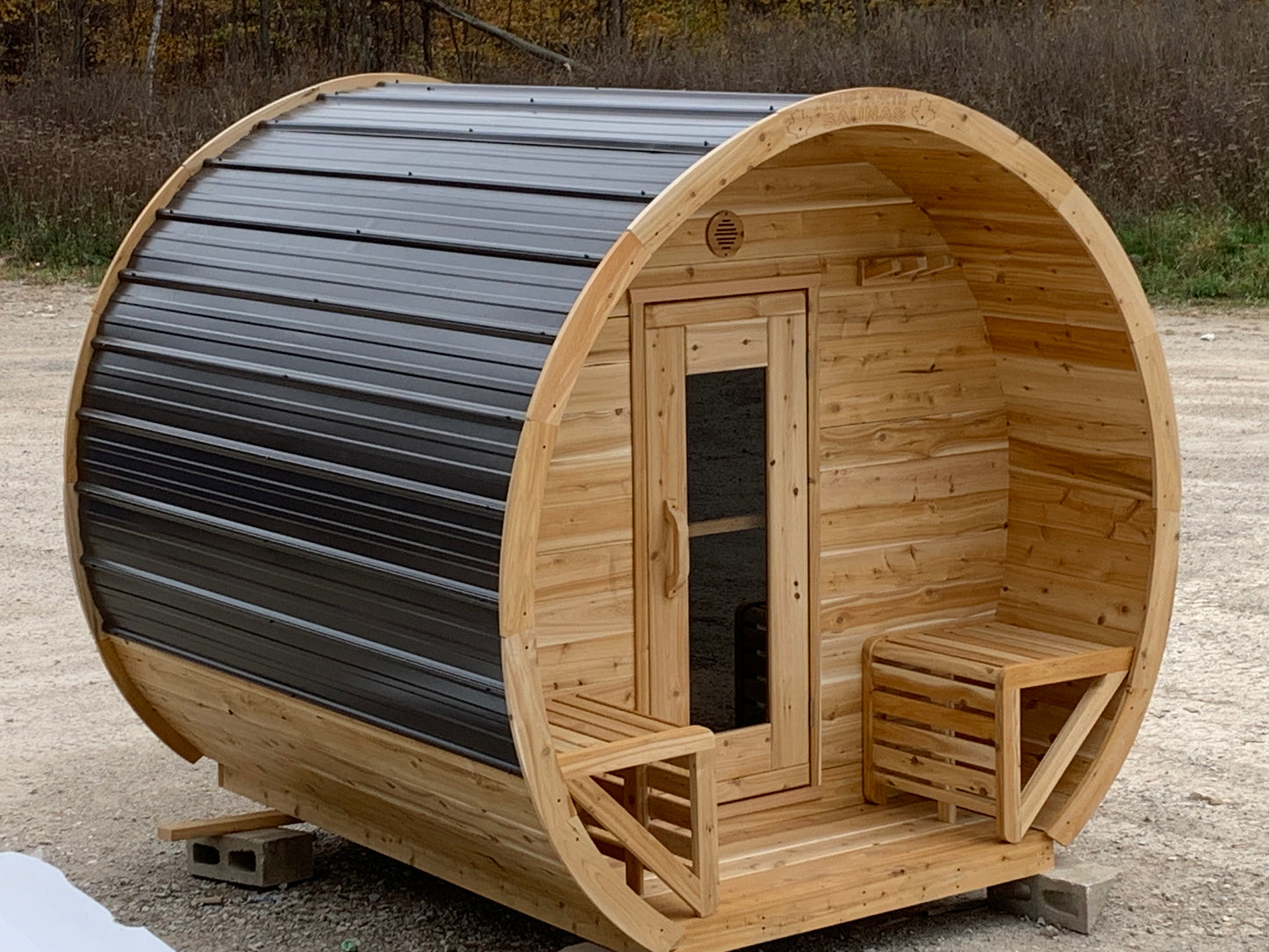 True North Schooner Outdoor Sauna - Red Cedar, White Cedar, Pine Wood