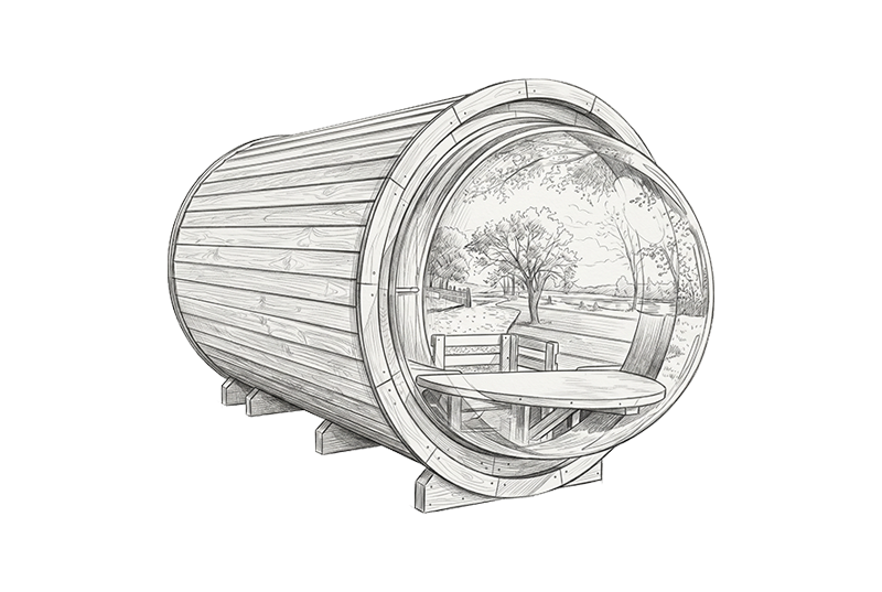 The Panorama Barrel Sauna